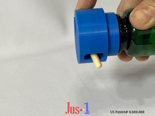 Jus-1;Single Pill Dispenser;Dispense One;medicine dispenser; drug dispenser; pill dispenser;arthritis hands; diabetes; diabetic fingers; diabetic finger tips;